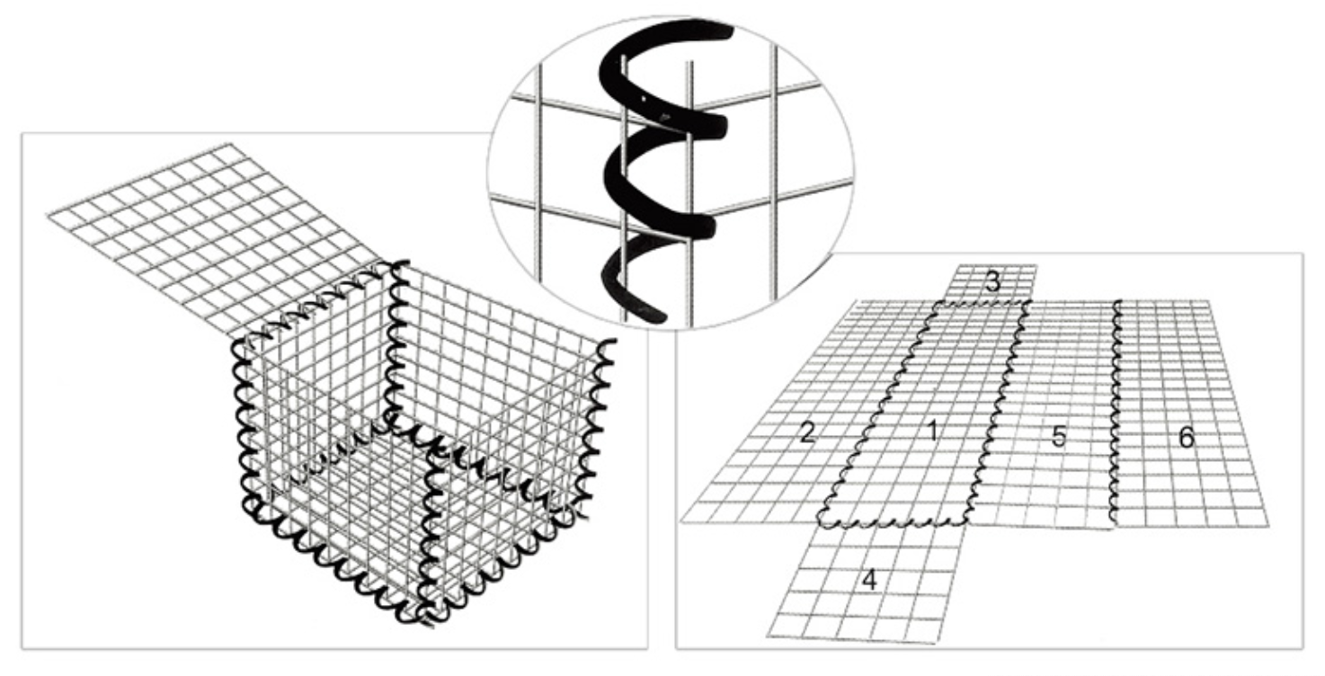 10 hegesztett paneles gabion doboz