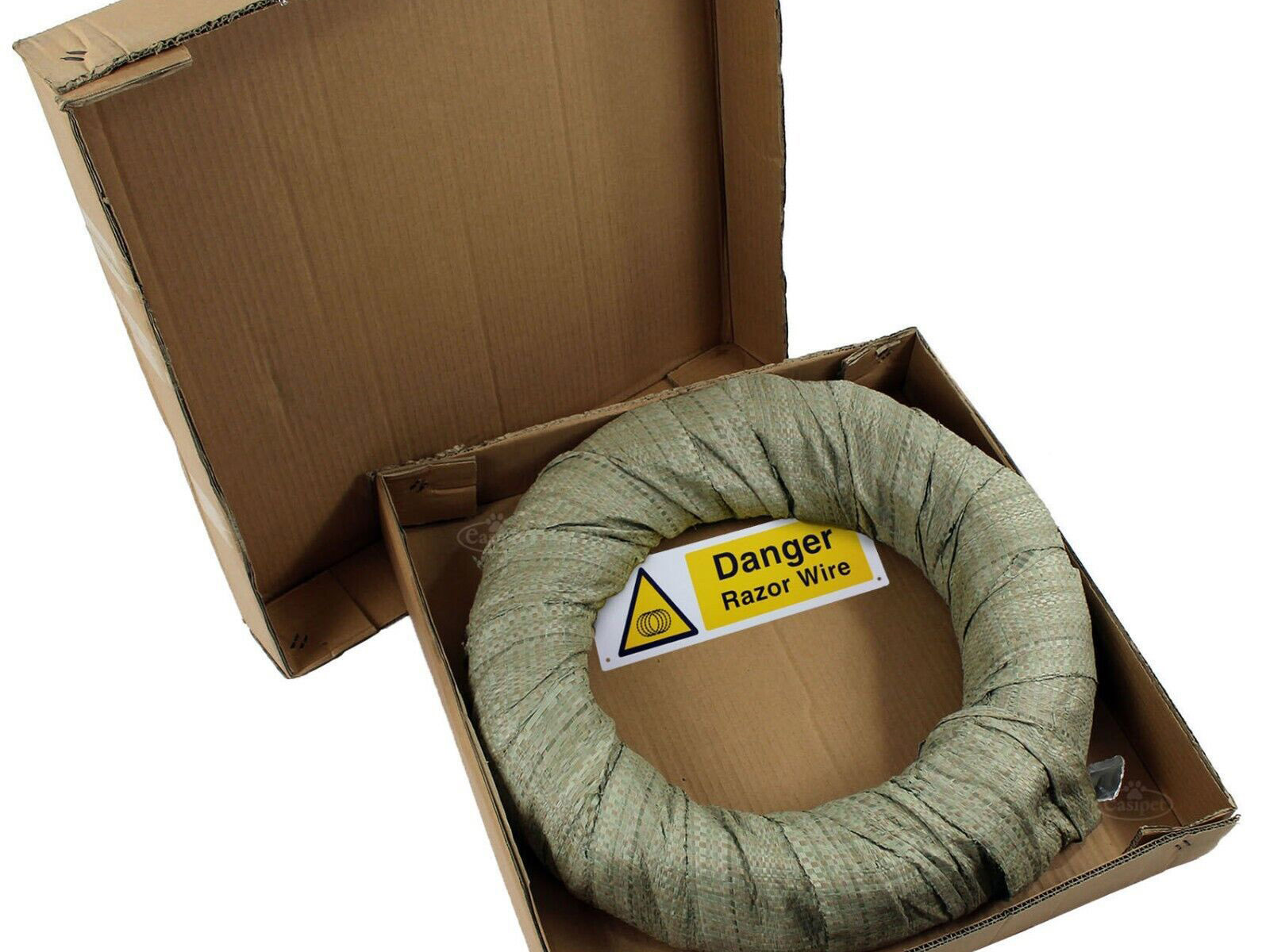 11-razor wire package na may warning wire