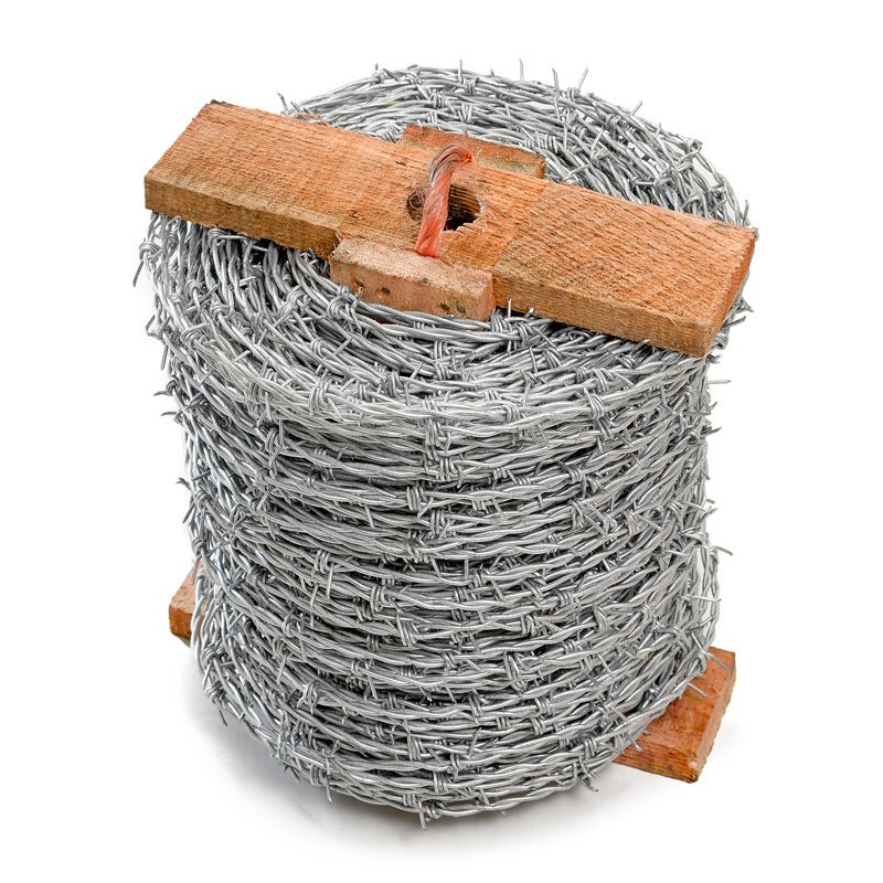00-1 barbed wire with wooden spool