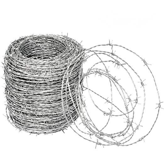 1-galvanised barbed wire